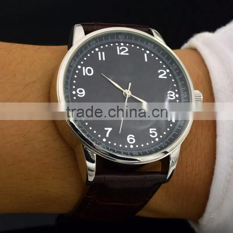 Fashion Leather men Chinese Wholeasle cheap watches in bulk