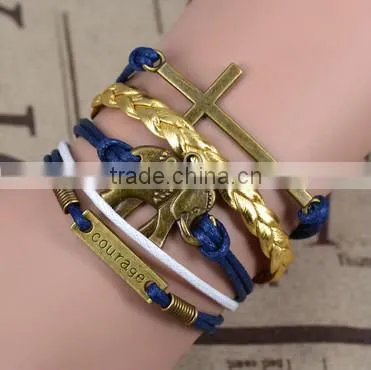 Woven fashion wrap love bracelet