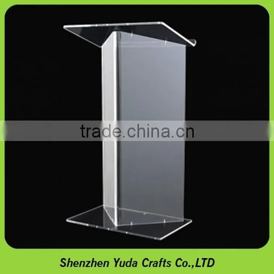 Acrylic podium with surface tubes customized size church podium