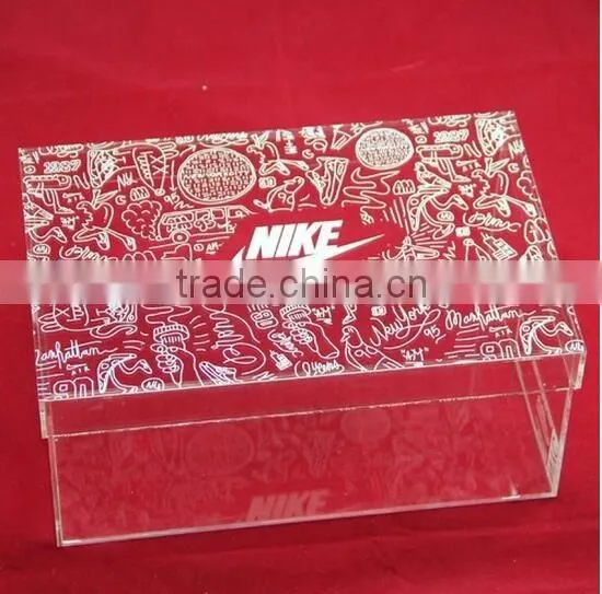 hot sale clear acrylic shoe display box