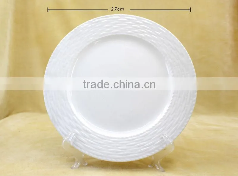 Hot sale cheap white ceramic dinnerware set of 16pcs