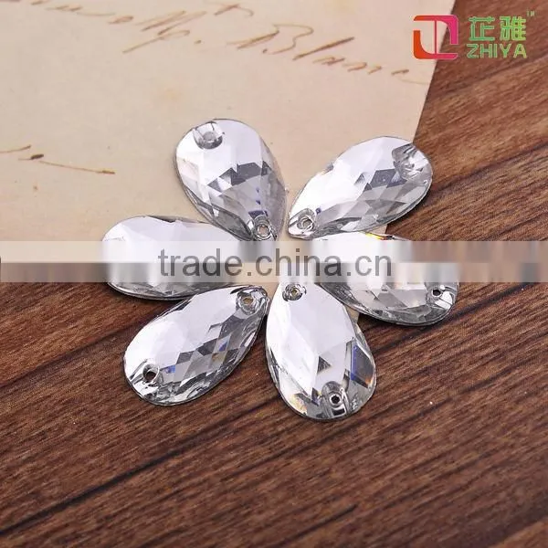 2014 wholesale flat back cheap crystal stones for clothing