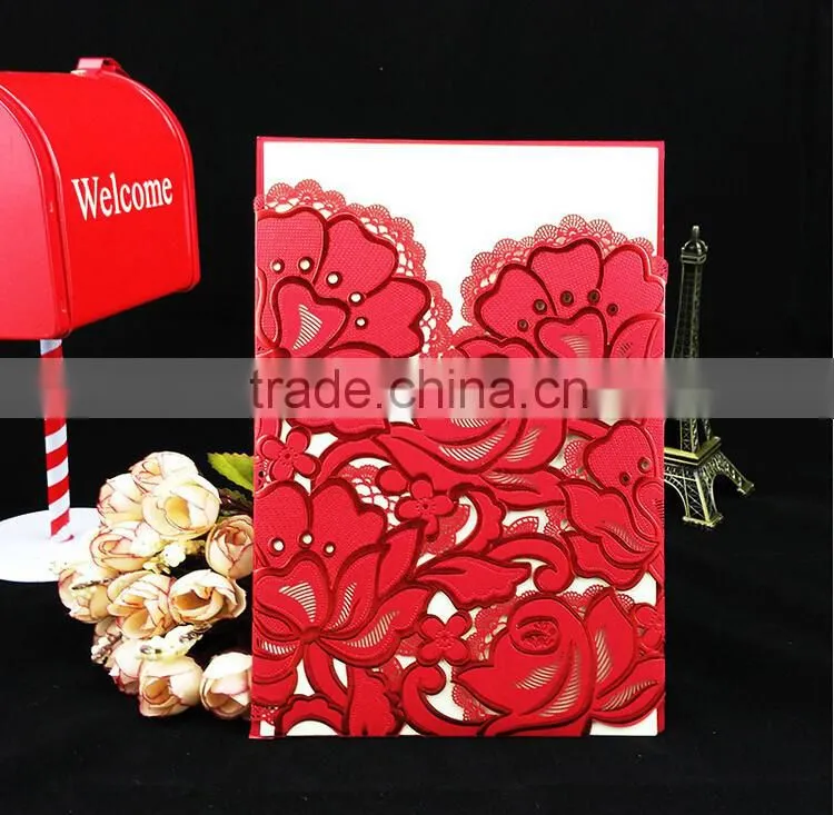 Delicate high quality wedding invitation card