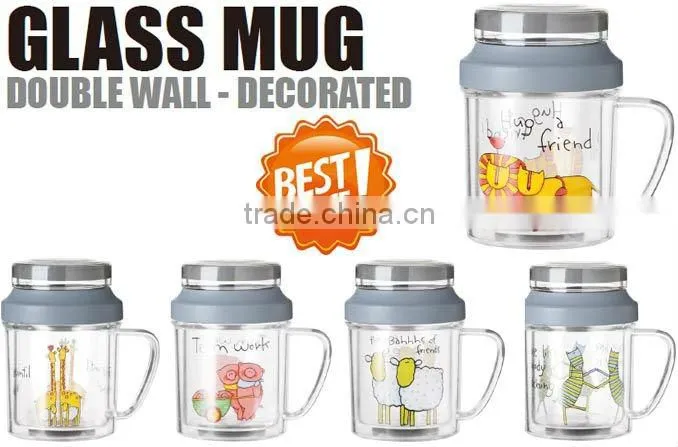 SINOGLASS 4 pc with See through window Lid ball shape clear glass Spice Rack Set