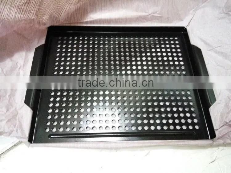 black steel painting wicker fishing creel basket