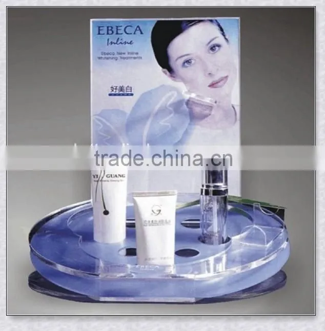 Custom Transparent Acrylic Eye Shodow Display Stand with logo
