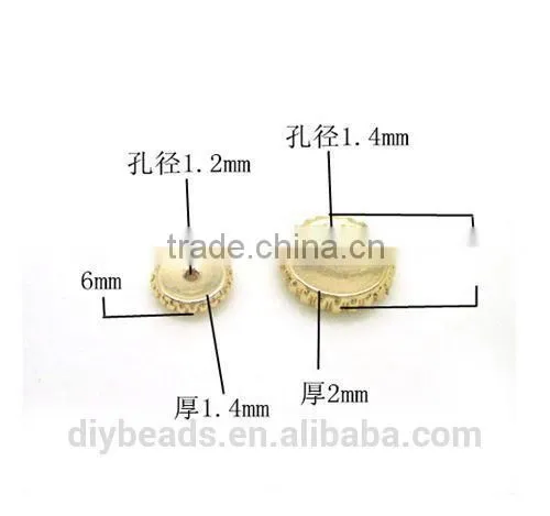high quality 6mm 24k gold filled spacer beads