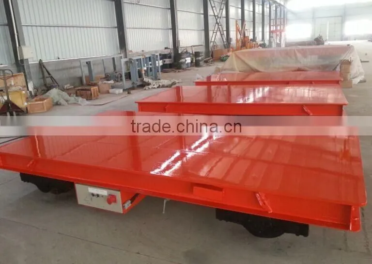 KPX 50t loading railway trolley with platform table