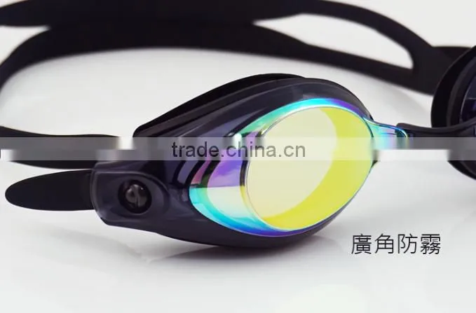 Vision Mirror - Quality Comfortable Eye Seal Mirrored Lens Swimming Goggles Anti-fog Adult