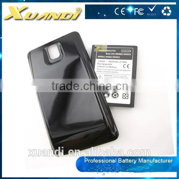 6800mAh hot selling mobile phone batteries Thick Battery + Back Cover Case For 9000/9005