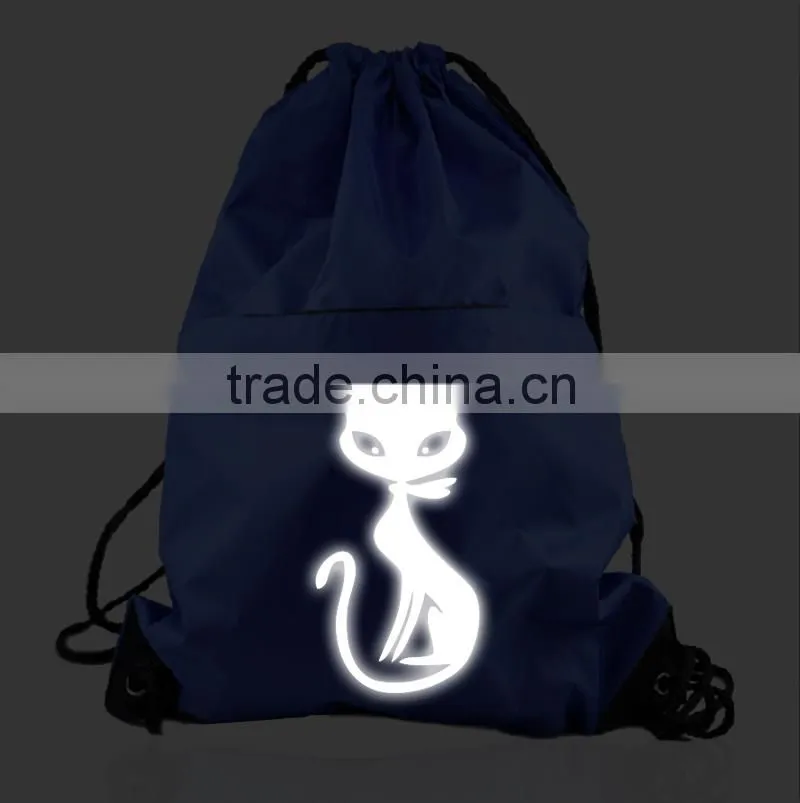 Foldable Tiger Zebra girls 3D printing animal draw string canvas Back pack bag