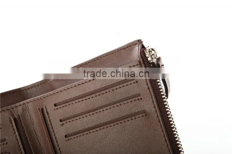 Handmade Business Young Men Wallet with Card Holder and Coin Slot Top Grain Cowhide Leather