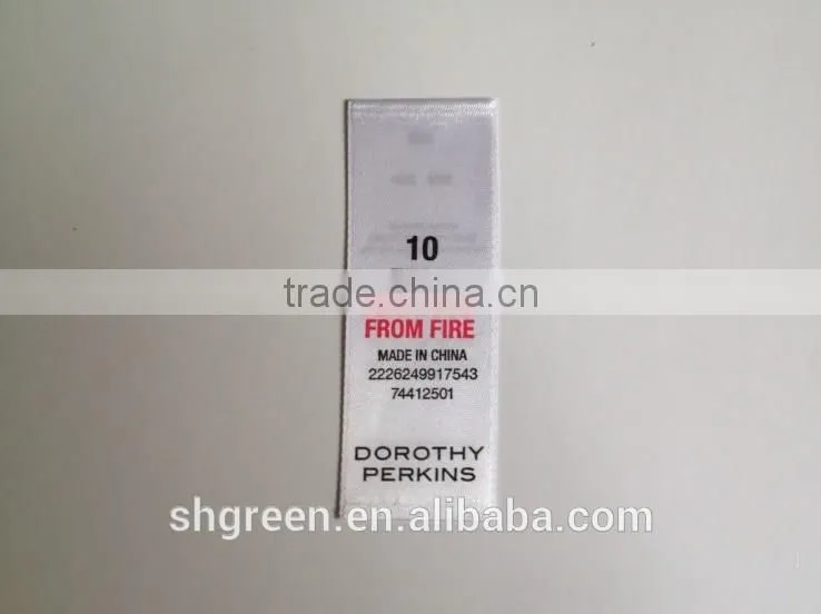 Little bird woven edge clothing printing neck label