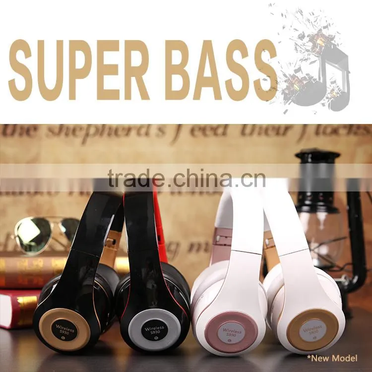 SNHALSAR New S930 stereo V4.0 headphone wireless bluetooth headset with good battery