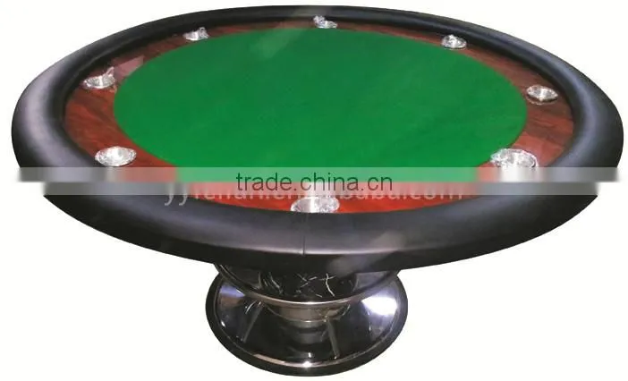 Deluxe standard round poker table, poker table for casino using