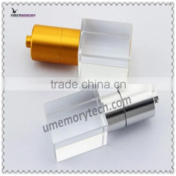 2017 new gift 3D logo printed crystal glass16 usb flash drive 512