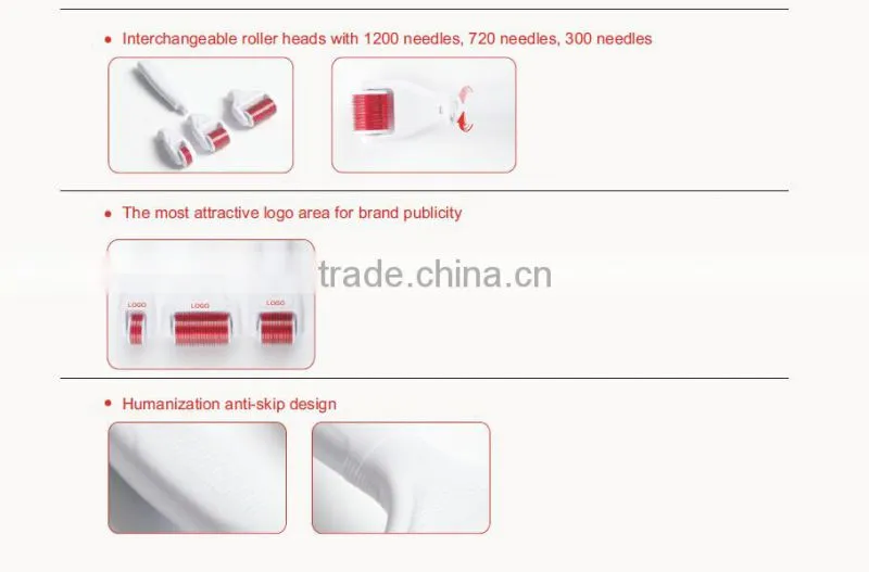 4 in 1 skin roller 1200/720/300 needles dermaroller manufacturer fda