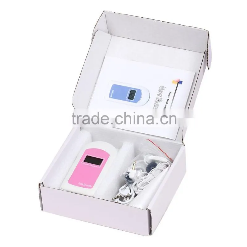 Fetal Heart Rate Doppler Pocket Fetal doppler LCD monitor for pregnant 2MHz Babysound B