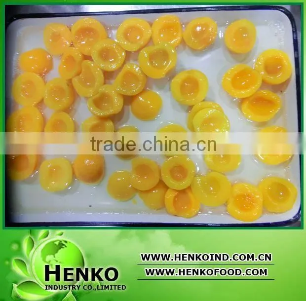 2014 crop Canned fruit yellow peach in syrup