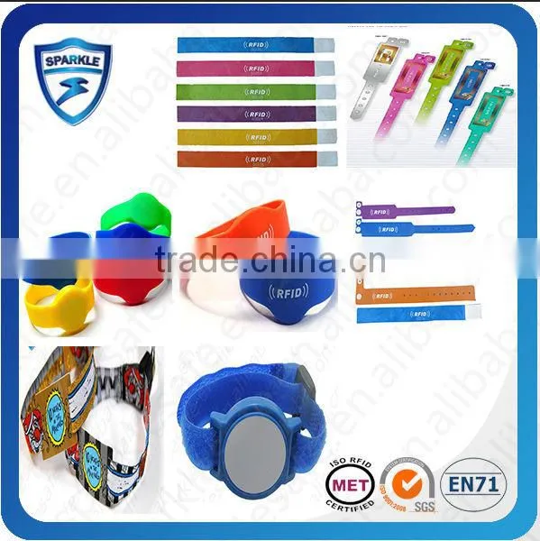 Printing f08 silicone rfid wristband for Event/club access control