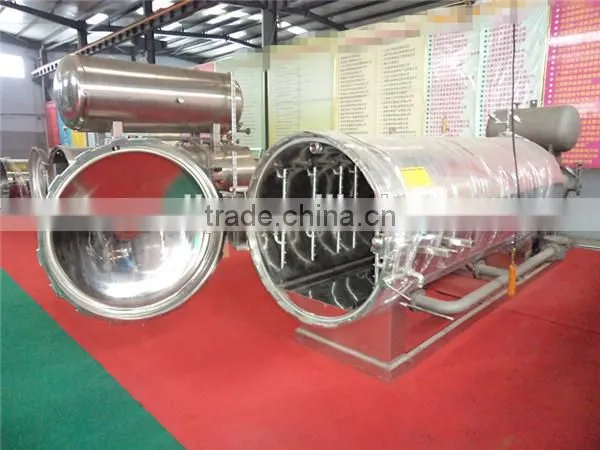 Factory price steam or water used single pot sterilizing canned food retort pot
