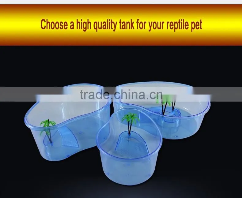 Nomo high quality plastic blue tank for pet reptile turtle fish