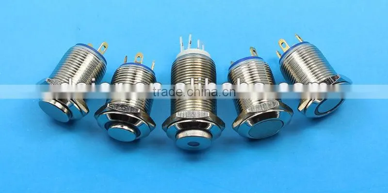 12mm push button switch waterproof 120v