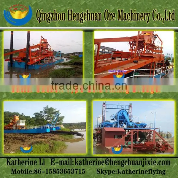 Chinese Gold Suction Dredge Boat for Sale
