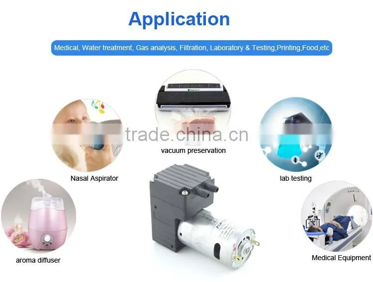 DC Brush Motor Micro Mini Gas Diaphragm Pump/Diaphragm Vacuum Pump