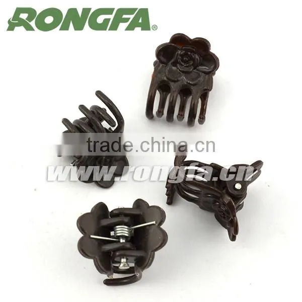 Plastic Mini Sunflower Brown Orchid Clip