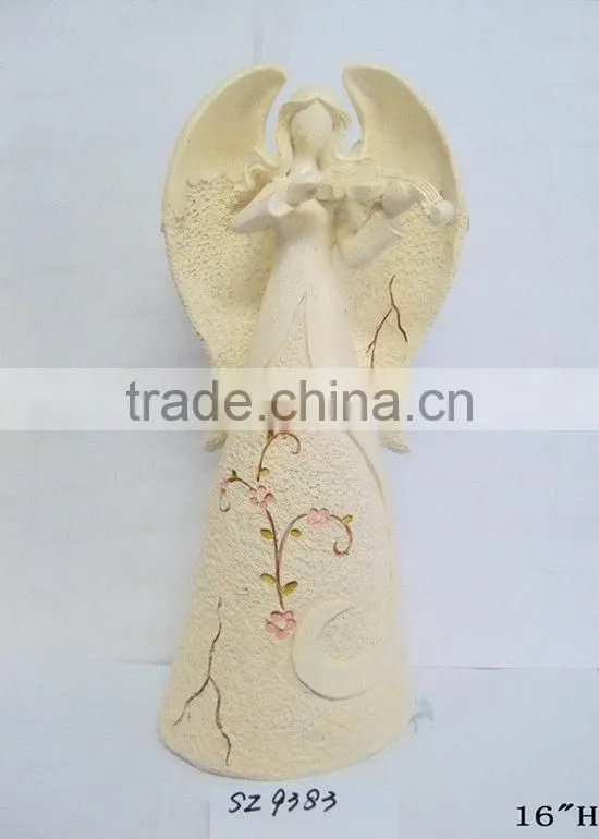 Resin large handmade wings fairy statue