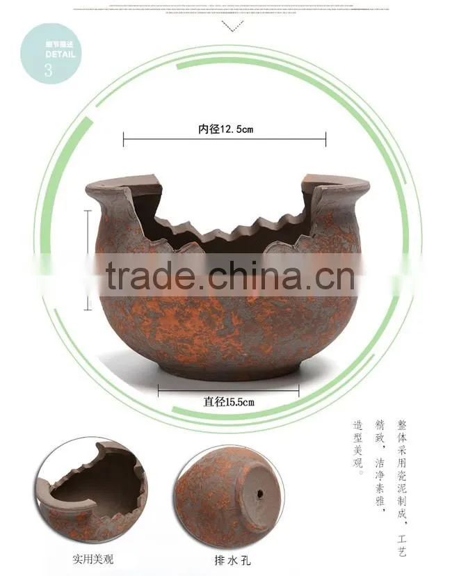 Wholesale retro do the old red ceramic outdoor planters