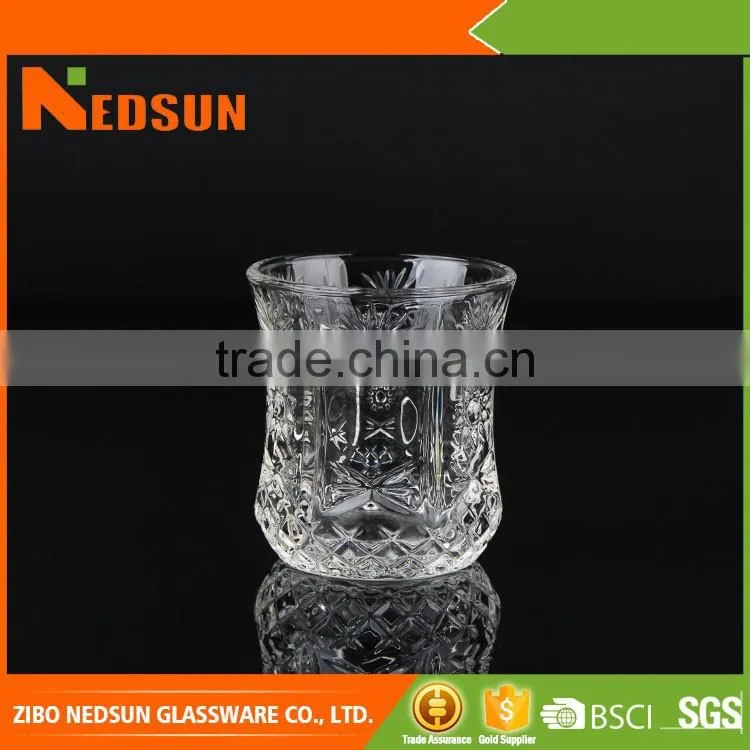 High quanlity clear whisky glass cup