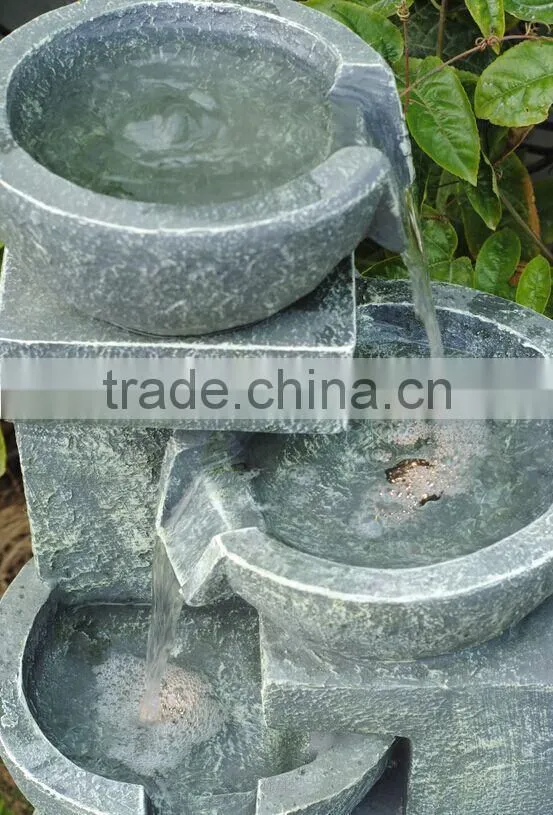 Resin Garden Tiered Spill Outdoor Water Fountains(CE/UL/SGS)