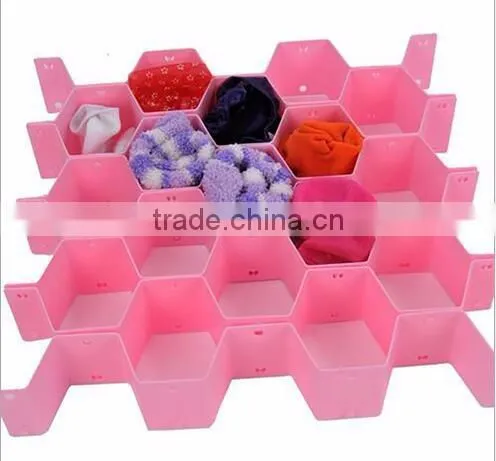 cy272 Home Honeycomb Cellular Drawer Divider For Underwear Socks Pants Organizers Clapboard Partition Closet Storage Organizer