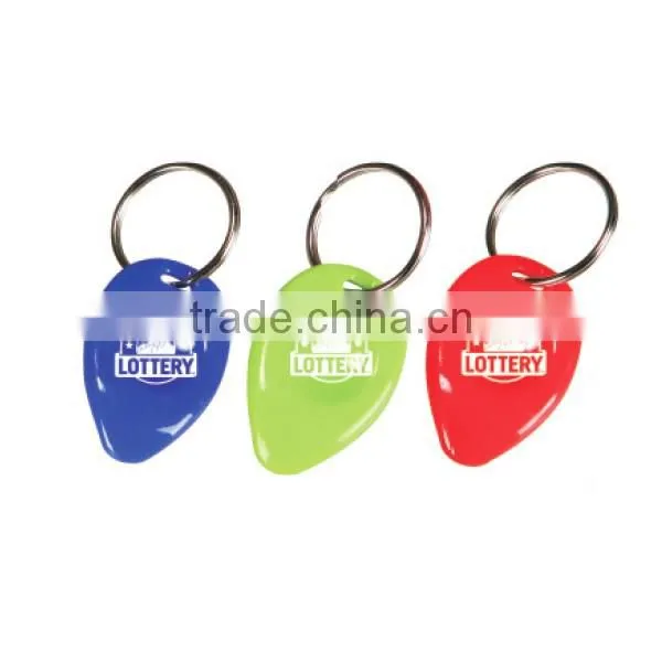 Plastic promotion key chain custom
