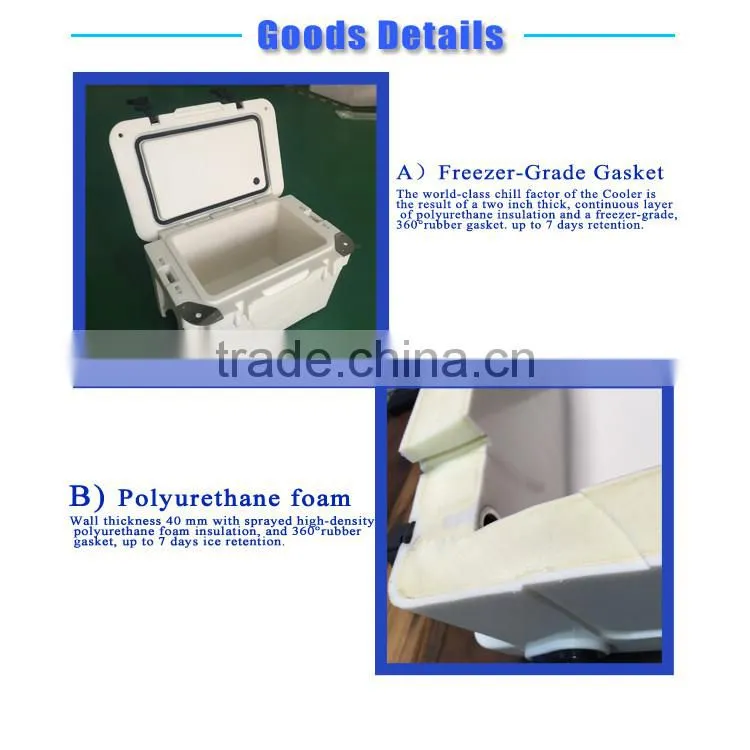 rotomolded fish marine cooler box