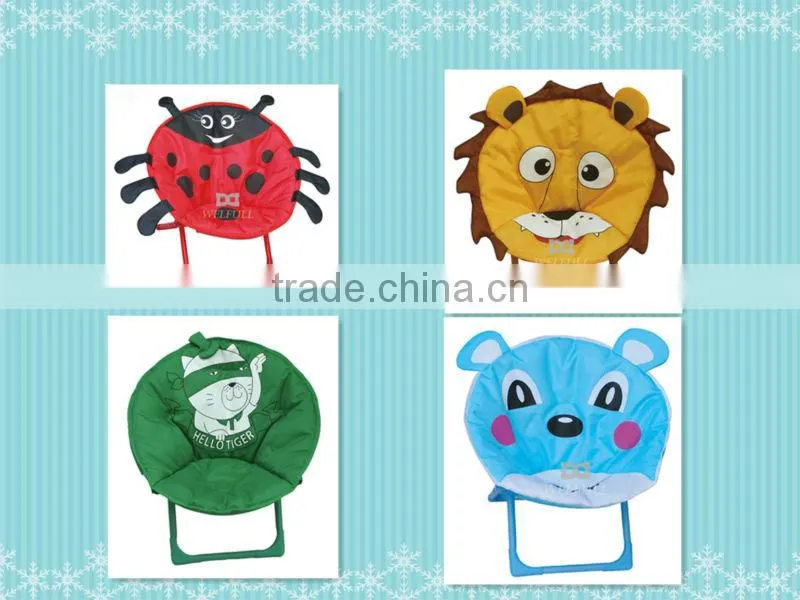 Folding round kids outdoor chair moon chair