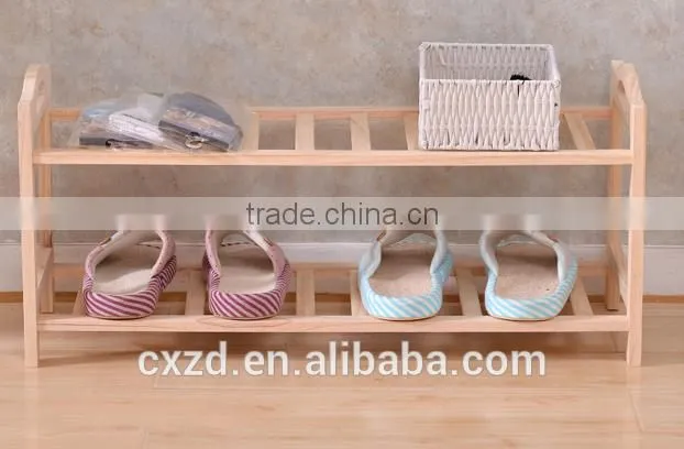simple design cheap modern wooden shoe rack