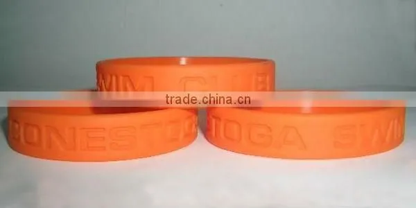 Colorful Segmented silicone bracelets (sports type)