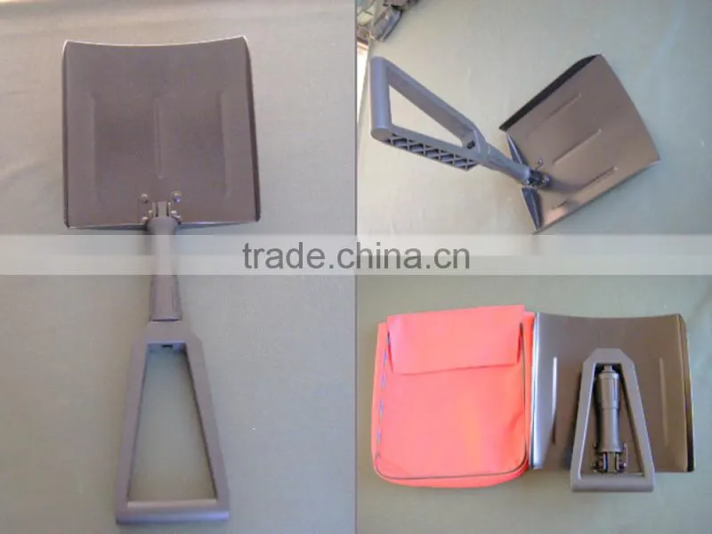 high strength nylon handle aluminum camping snow shovel