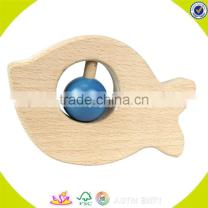 Wholesale latest wooden rattle sound toy reliable quality kids wooden rattle sound toy W08K011