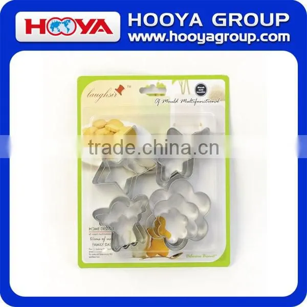 12 Pcs Stainless Steel Cookie Fruit Cutter Star Flower Heart and Round Shape Biscuit Baking Mould