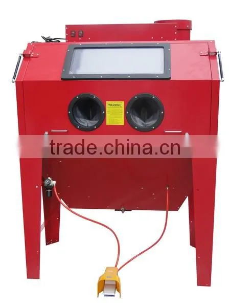 NEW STYLE FRONT DOOR 420L/110Gallon Sand Blasting Machine w/bulit-in dust collector