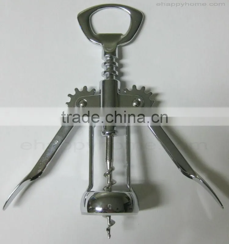 Hot Sale Heavy Duty NEW CHROME Wing Corkscrew Bottle Opener