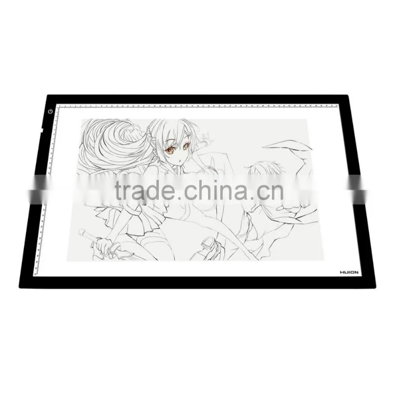 HUION high brightness aluminum frame led graphics tablet drawing tracing led light pad