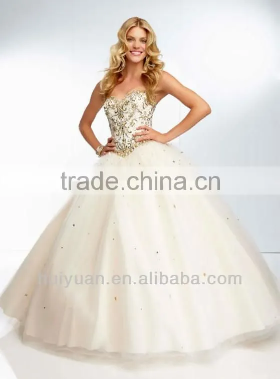 Embroidery and Beading Bodice Bridesmaid Dress 2013
