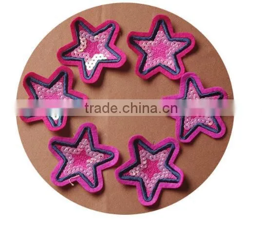high quality star embroidery patchand basketball embroidery patch for garment