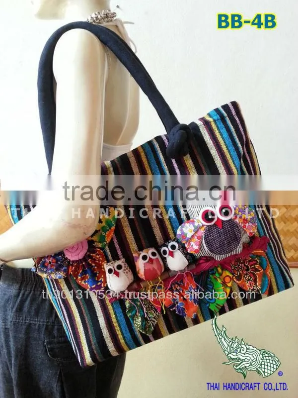 Thai shoulder bag Patchwork OWL Design