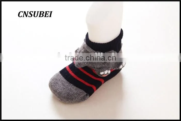 3D animal cartoon design non-slip new born baby fashion soft socks for infant
